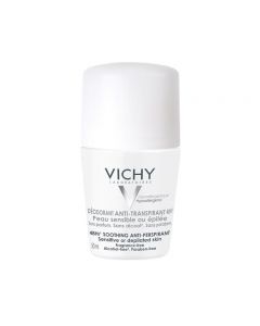 Vichy 48hr Soothing Anti-Perspirant Roll-On Sensitive or Depilated Skin 50 ml