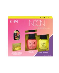 OPI Kit Nail Lacquer Neon Bright Bokeh Nail Art