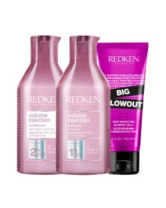Redken Kit Volume Injection Shampoo e Conditioner + Styling