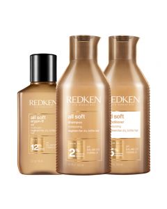 Redken Kit All Soft Shampoo + Conditioner + Olio